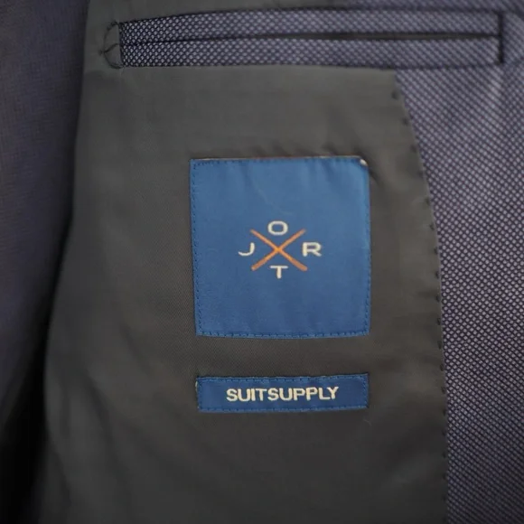 SuitSupply x Jort 3-Piece Blue Wool Suit - Picture 4 of 11